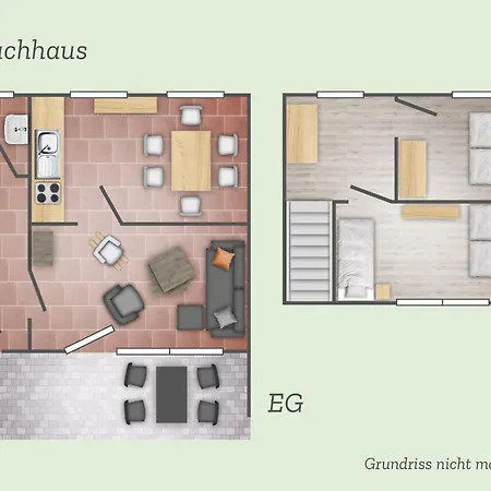 Hébergement de vacances Inselglueck Unter Reet 100 M Zum - Haus 3 Karlshagen